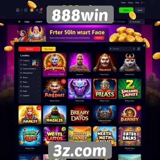 Interface do usuário do 888win e experiência de navegação